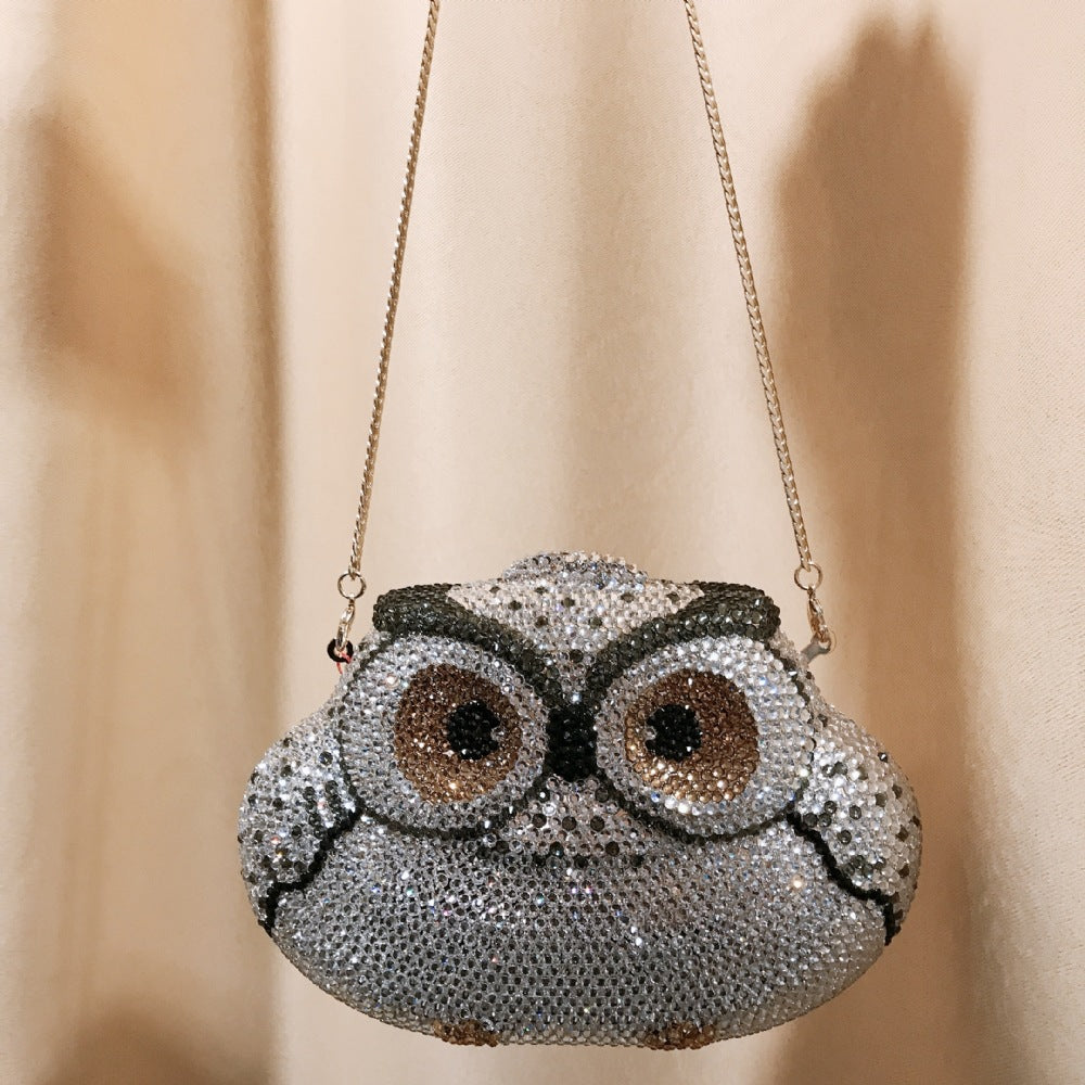 Owl Rhinestone Evening Bag HB1842