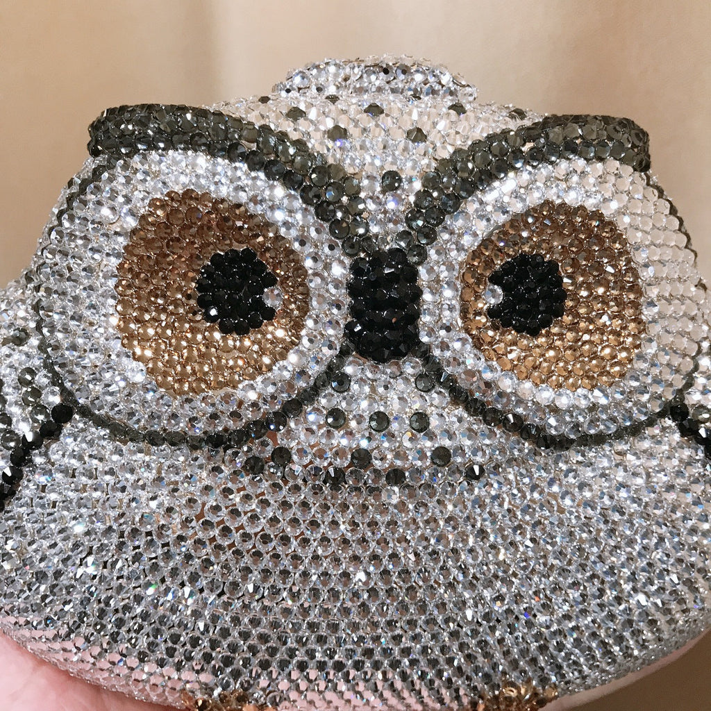 Owl Rhinestone Evening Bag HB1842