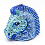 Horse Head Rhinestone Evening Bag HB1874