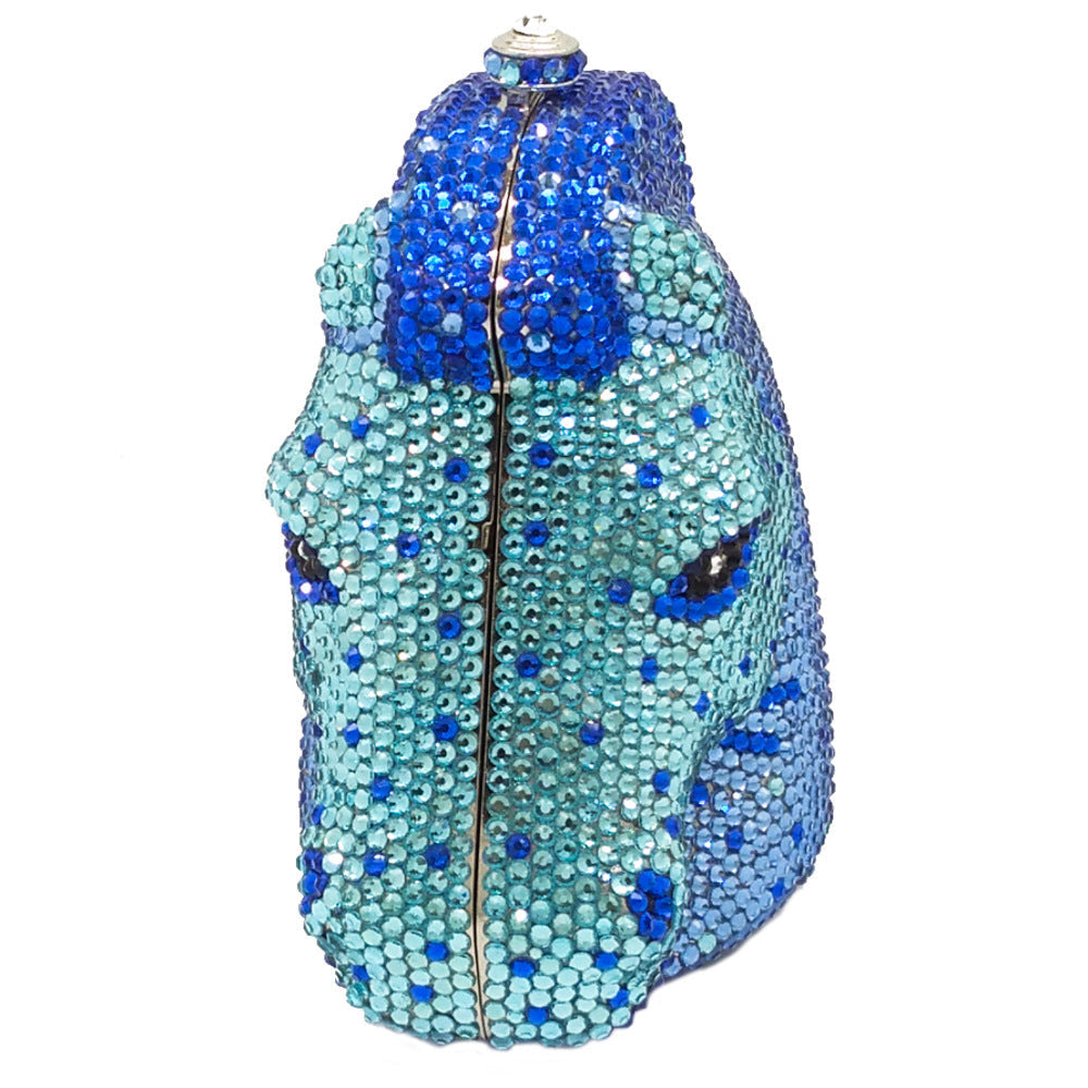 Horse Head Rhinestone Evening Bag HB1874