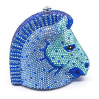 Horse Head Rhinestone Evening Bag HB1874