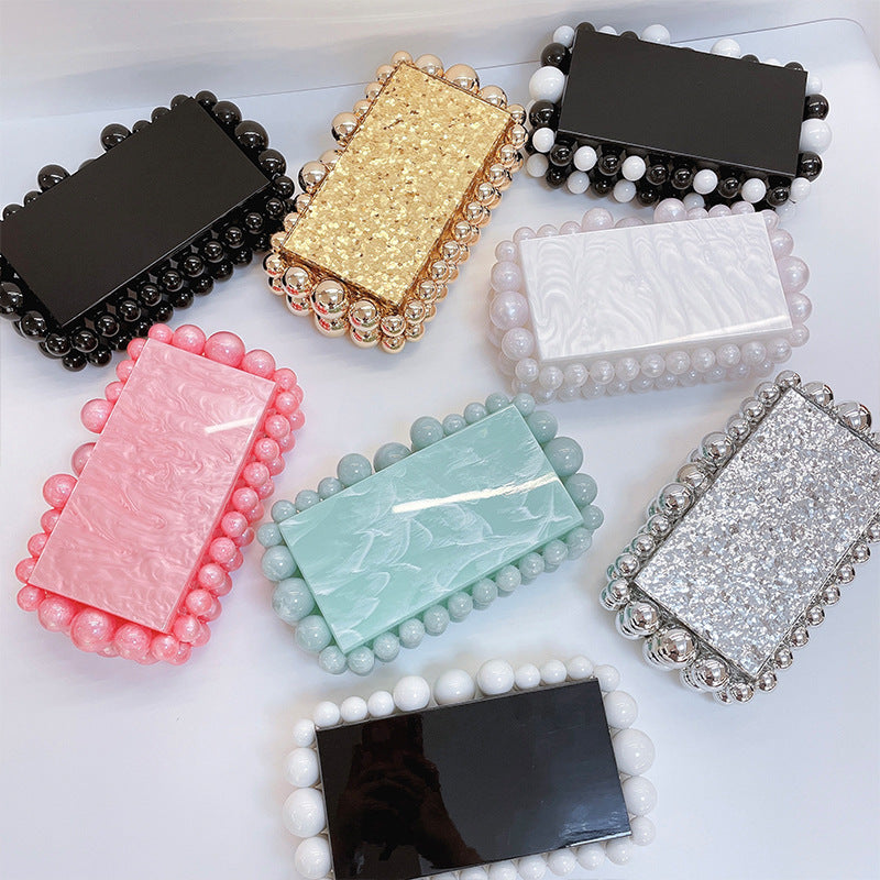 Bead Acrylic Crossbody Handbag HB1902