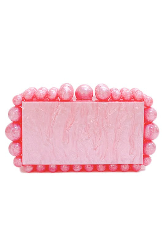 Bead Acrylic Crossbody Handbag HB1902