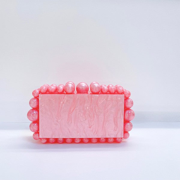 Bead Acrylic Crossbody Handbag HB1902