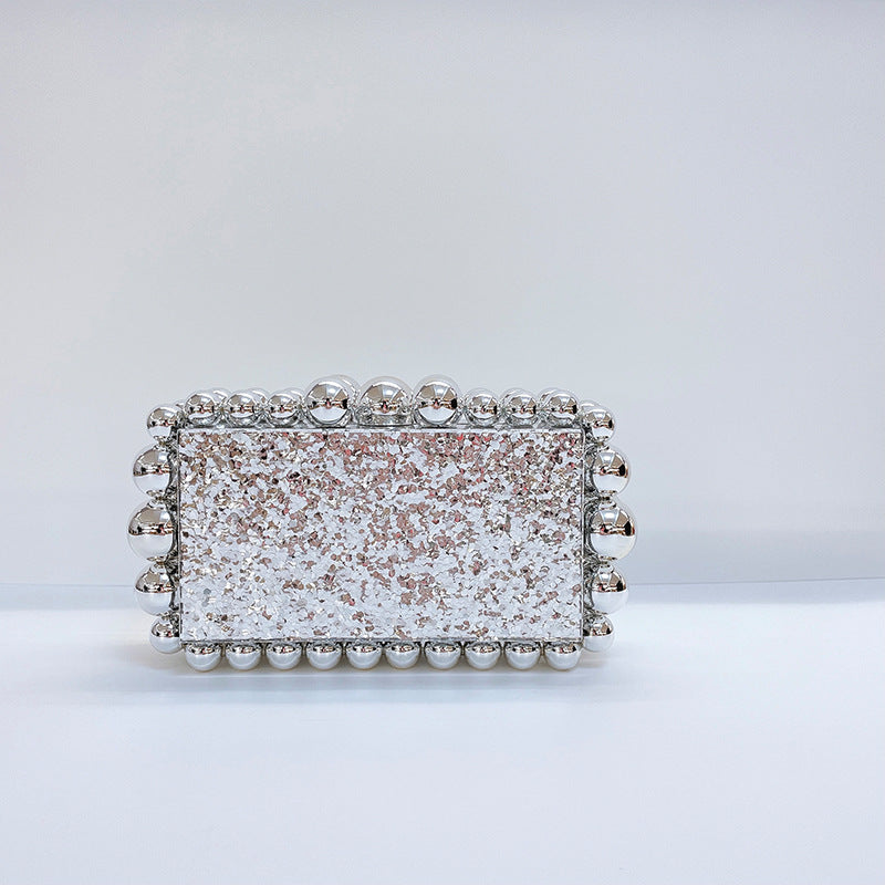 Bead Acrylic Crossbody Handbag HB1902