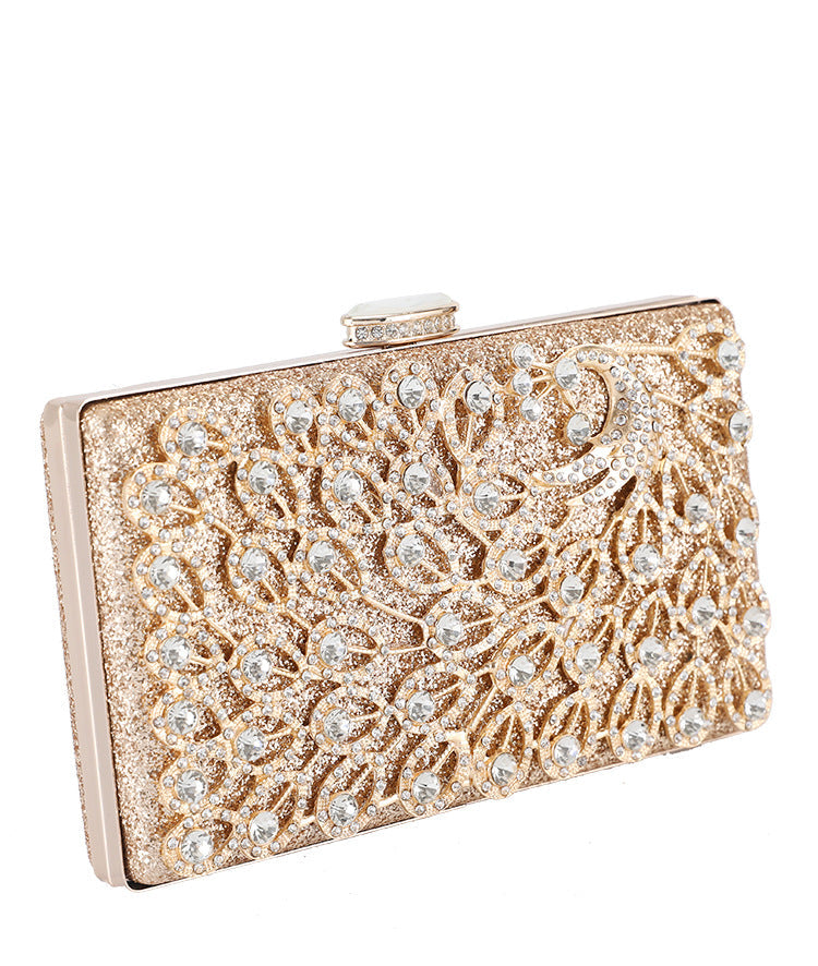 Peacock Rhinestone Clutch HB1946
