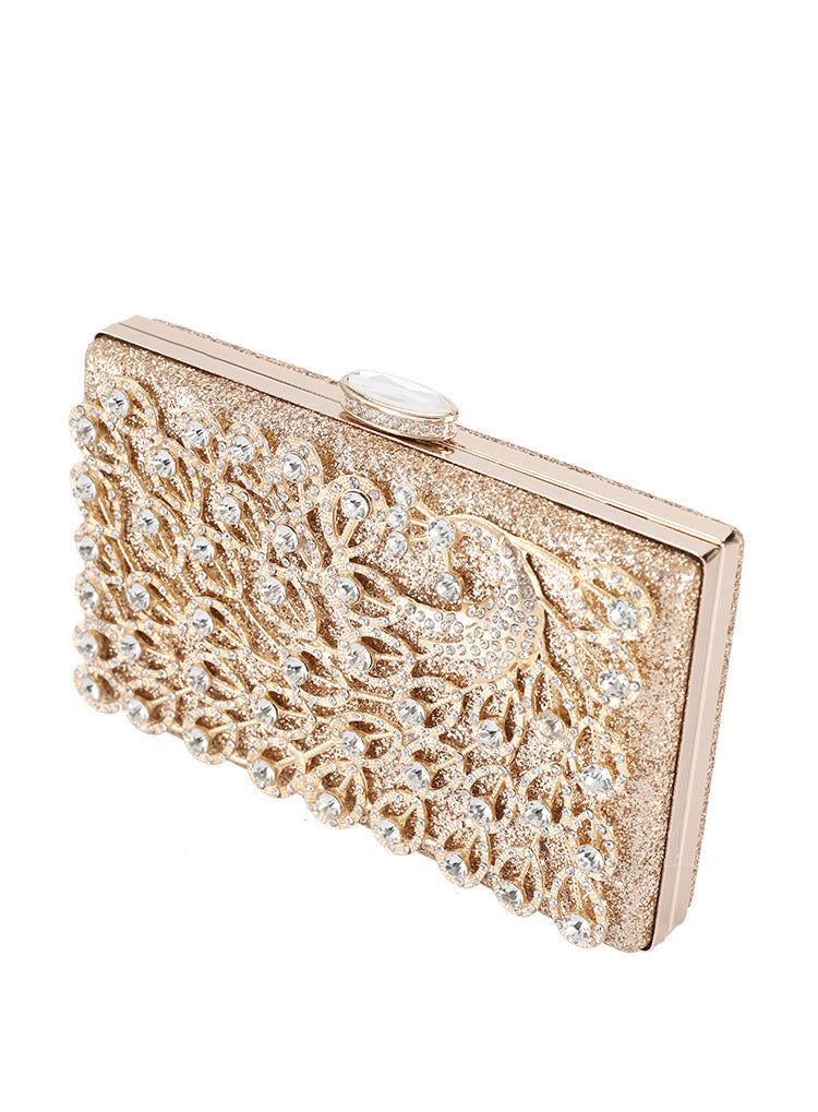 Peacock Rhinestone Clutch HB1946