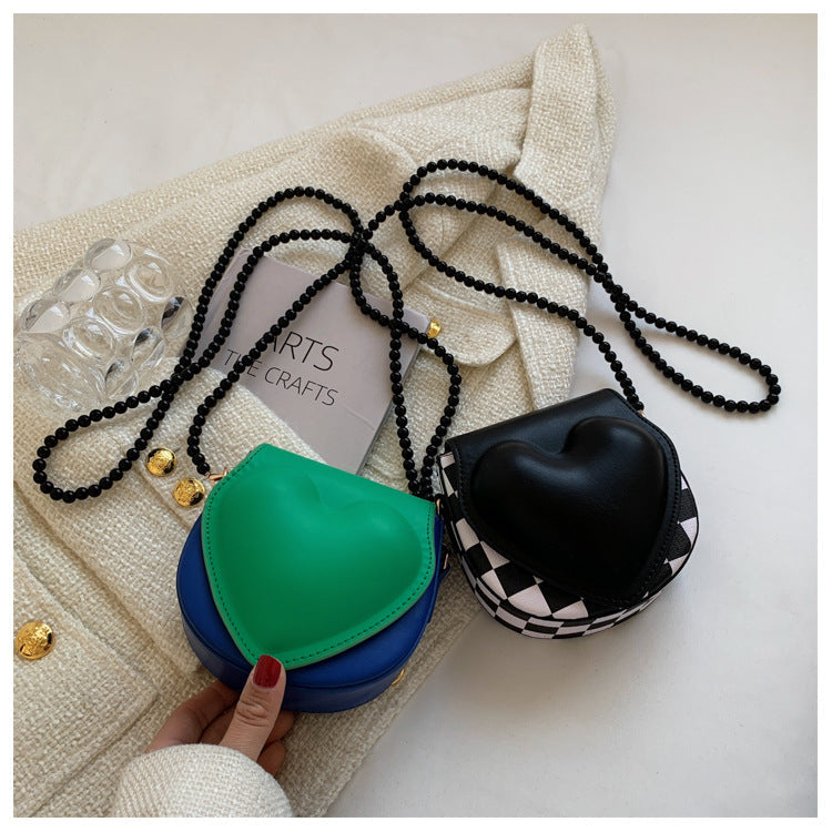 Heart Saddle Leather Bag HB1967