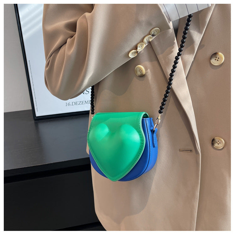 Heart Saddle Leather Bag HB1967