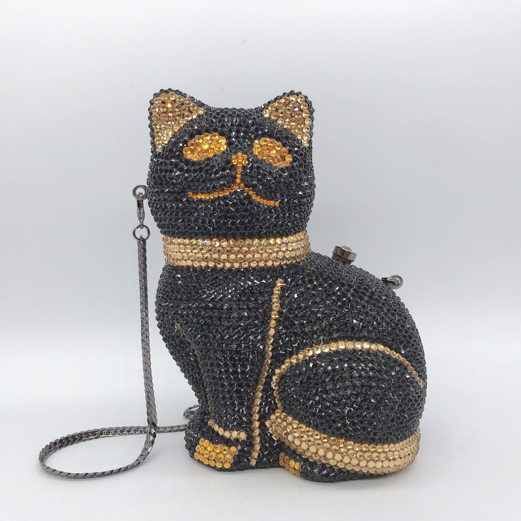 Kitty Rhinestone Clutch Bag HB1973