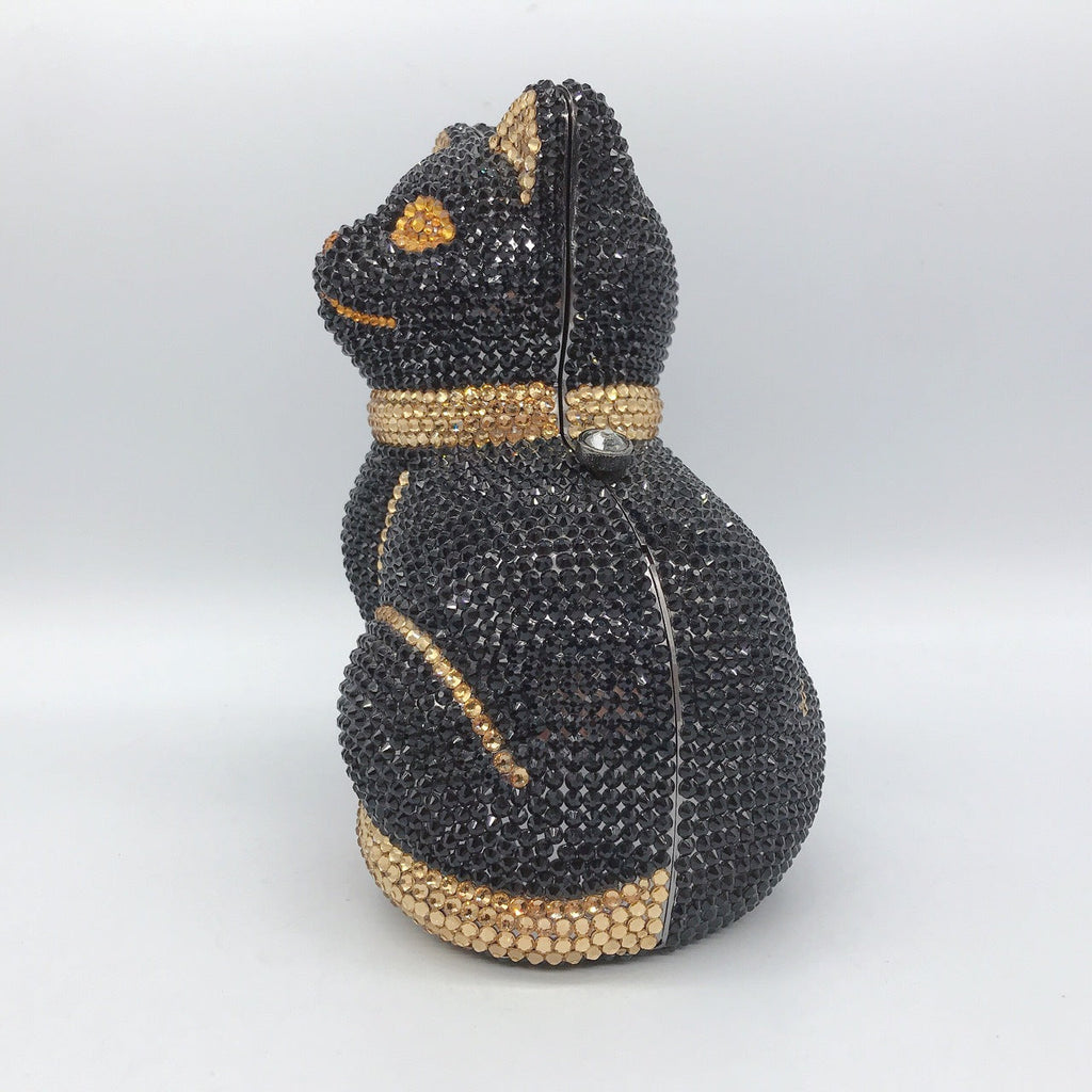 Kitty Rhinestone Clutch Bag HB1973