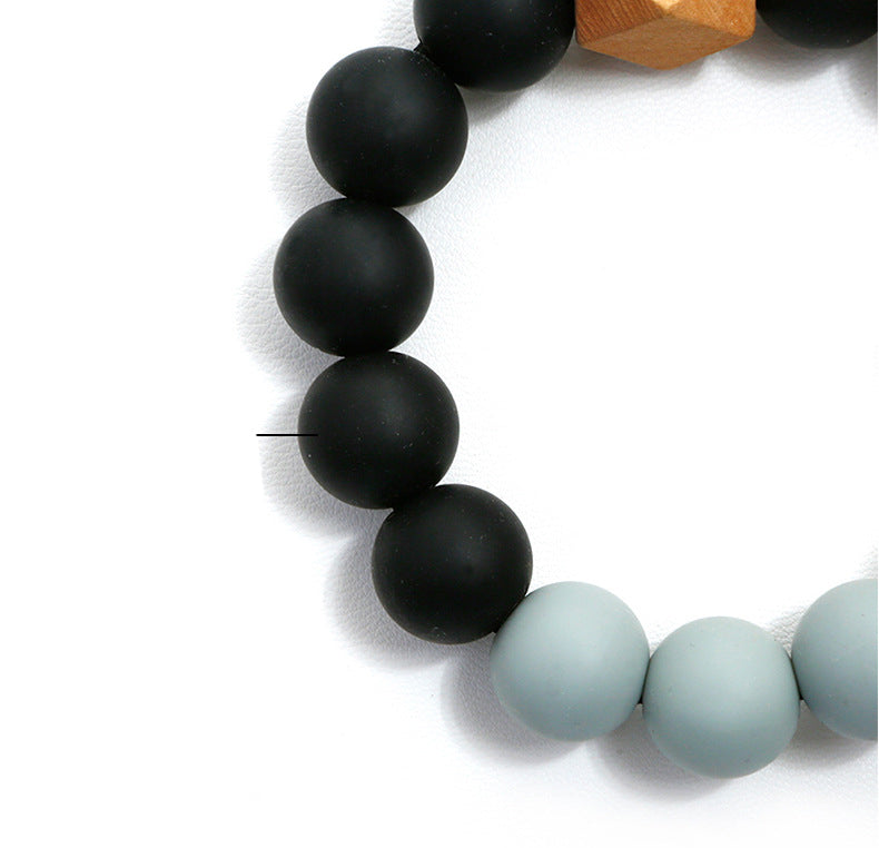 Silicone Bead Bracelet Card Holder HB1974