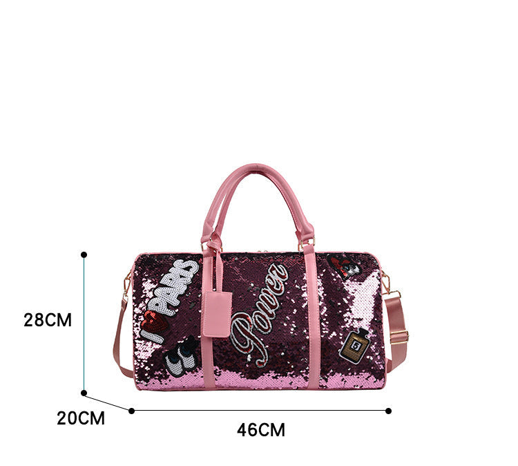 Letter Sequin Tote Bag HB1989