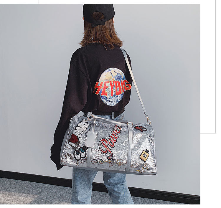 Letter Sequin Tote Bag HB1989