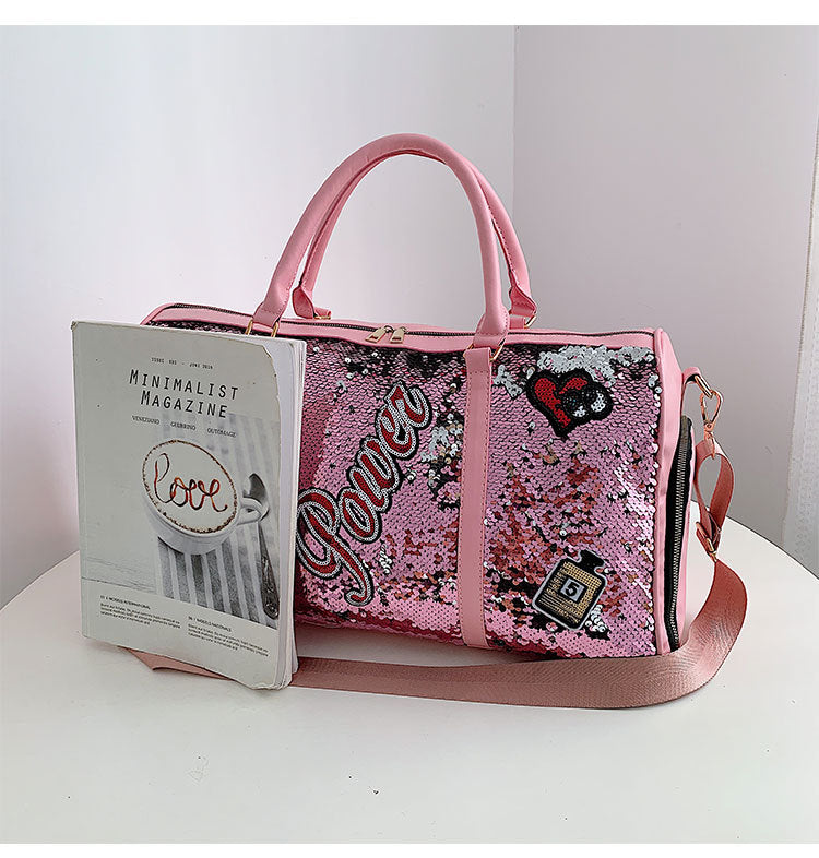 Letter Sequin Tote Bag HB1989