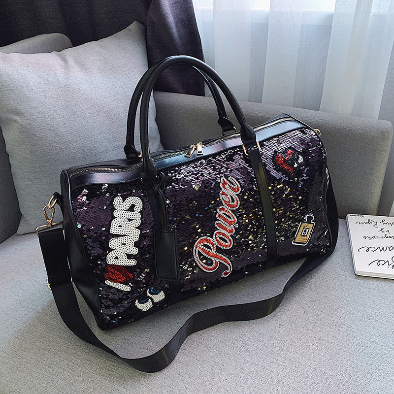 Letter Sequin Tote Bag HB1989