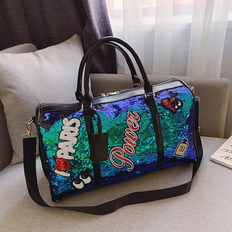 Letter Sequin Tote Bag HB1989