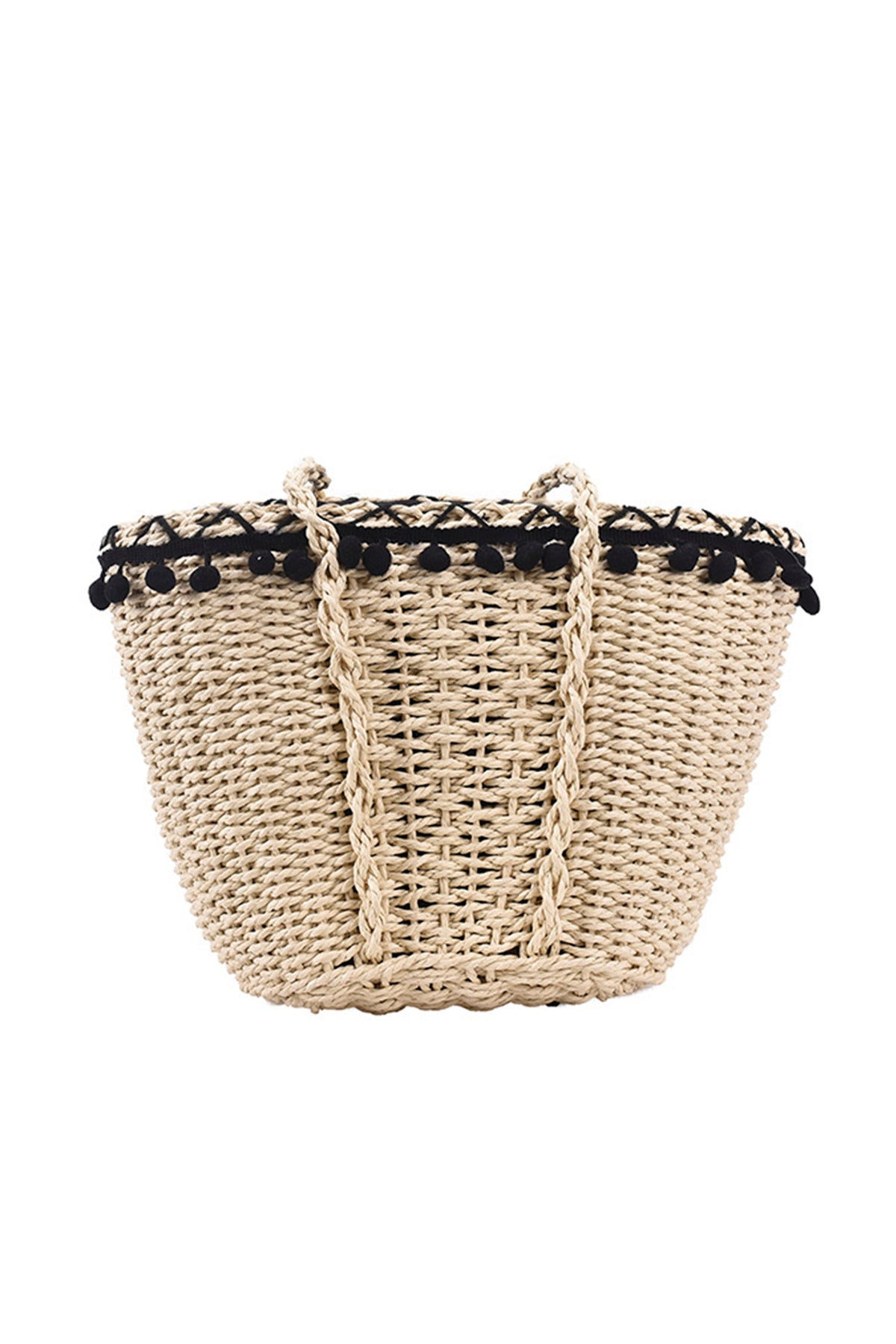 Pompom Straw Crossbody HB1995