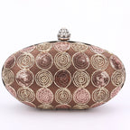 Sequin Lace Oval Evening Bag HB2019