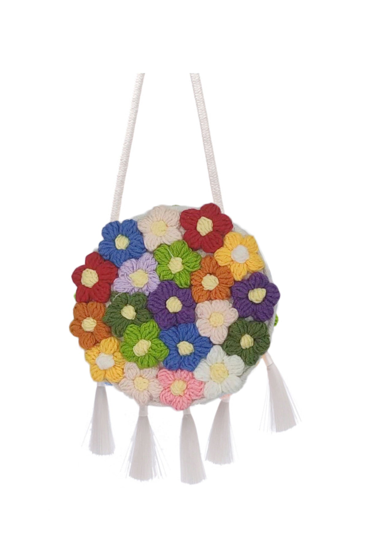 Flower Tassel Briaded Crossbody HB2032