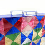 Geometric Triangle Colorful Acrylic Bag HB2041