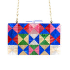 Geometric Triangle Colorful Acrylic Bag HB2041