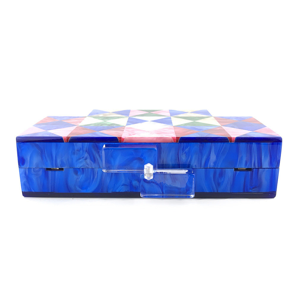 Geometric Triangle Colorful Acrylic Bag HB2041