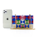 Geometric Triangle Colorful Acrylic Bag HB2041