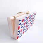 Heart Acrylic Crossbody Bag HB2084