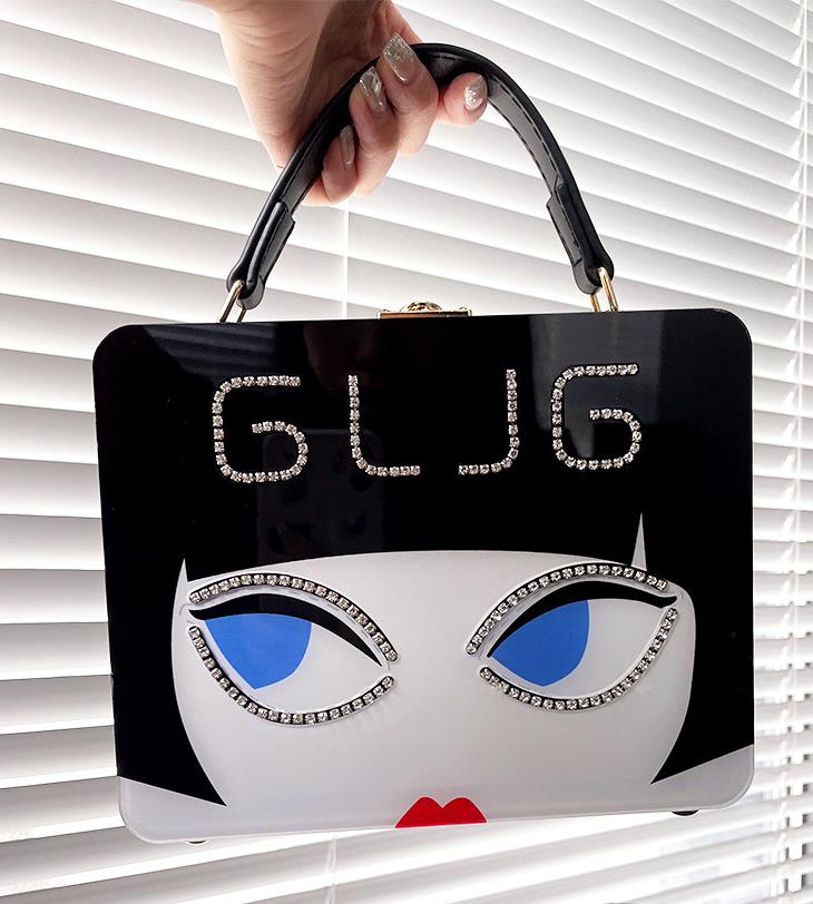 Girl Acrylic Square Clutch Bag HB2085