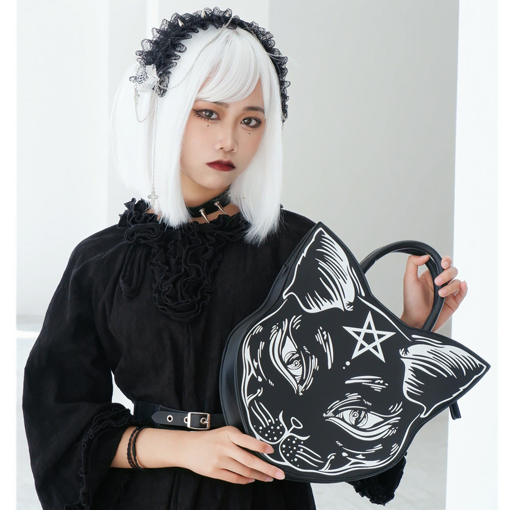 Cat Pu Leather Crossbody Bag HB2104