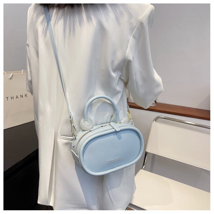 Oval Shaped Pu Leather Crossbody HB2118