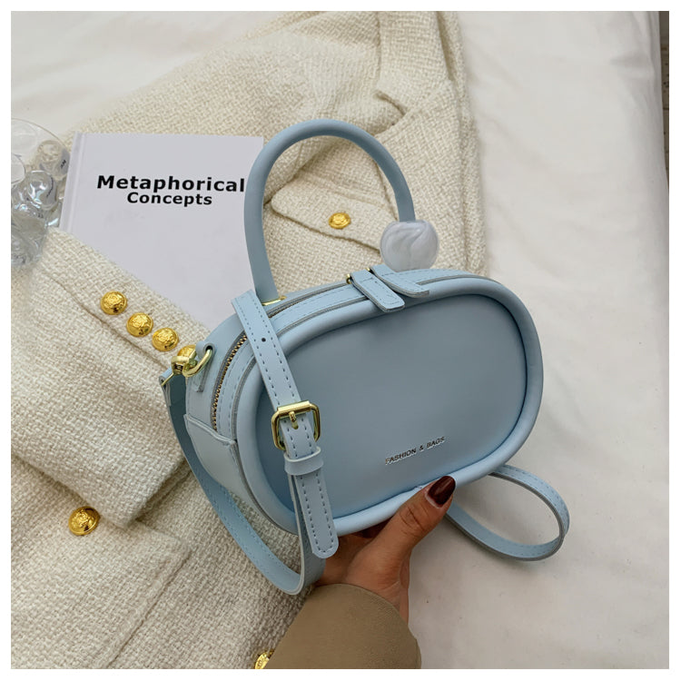 Oval Shaped Pu Leather Crossbody HB2118