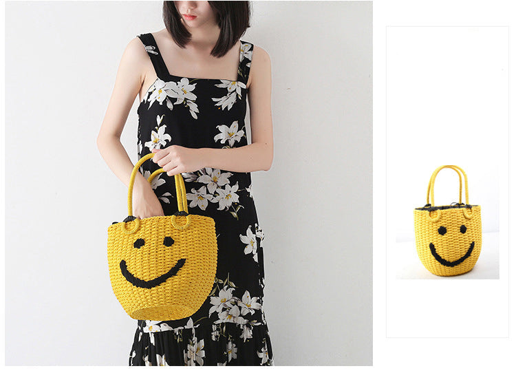 Smiley Straw Bag HB2176