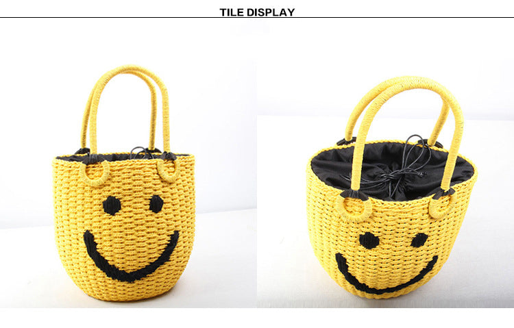 Smiley Straw Bag HB2176