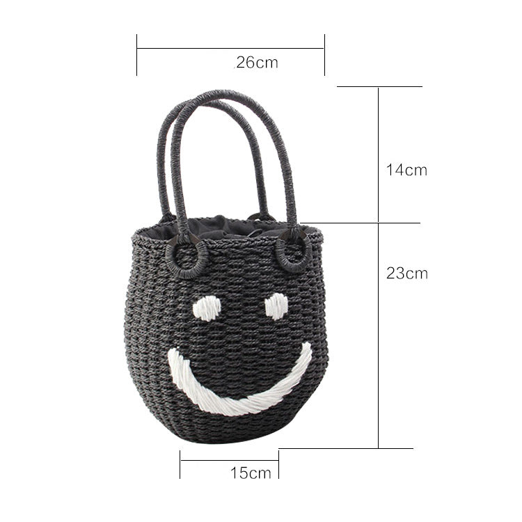 Smiley Straw Bag HB2176