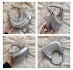 Moon Shaped Pearl Chain Bag HB2200