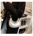 Moon Shaped Pearl Chain Bag HB2200