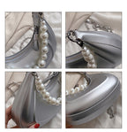 Moon Shaped Pearl Chain Bag HB2200