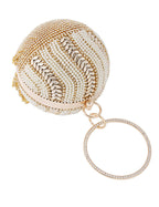 Tassel Rhinestone Pearl Ball Evening Bag HB2208