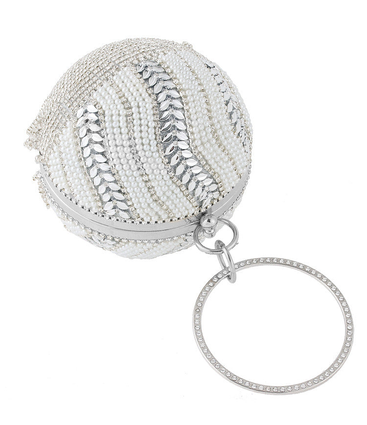 Tassel Rhinestone Pearl Ball Evening Bag HB2208