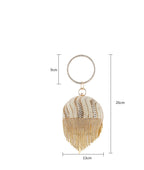 Tassel Rhinestone Pearl Ball Evening Bag HB2208