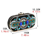 Gem Seed Bead Evenig Bag HB2213
