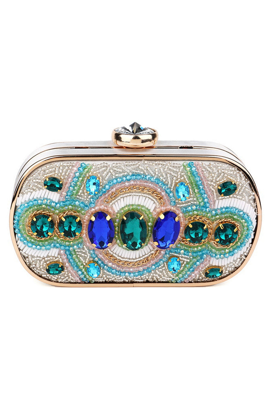 Gem Seed Bead Evenig Bag HB2213
