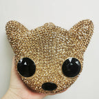 Chihuahua Rhinestone Evening Bag HB2230