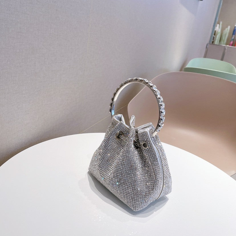 Rhinestone Bucket Crossbody HB2236