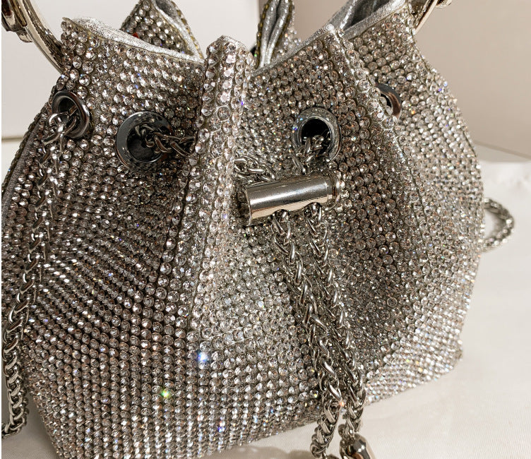 Rhinestone Bucket Crossbody HB2236