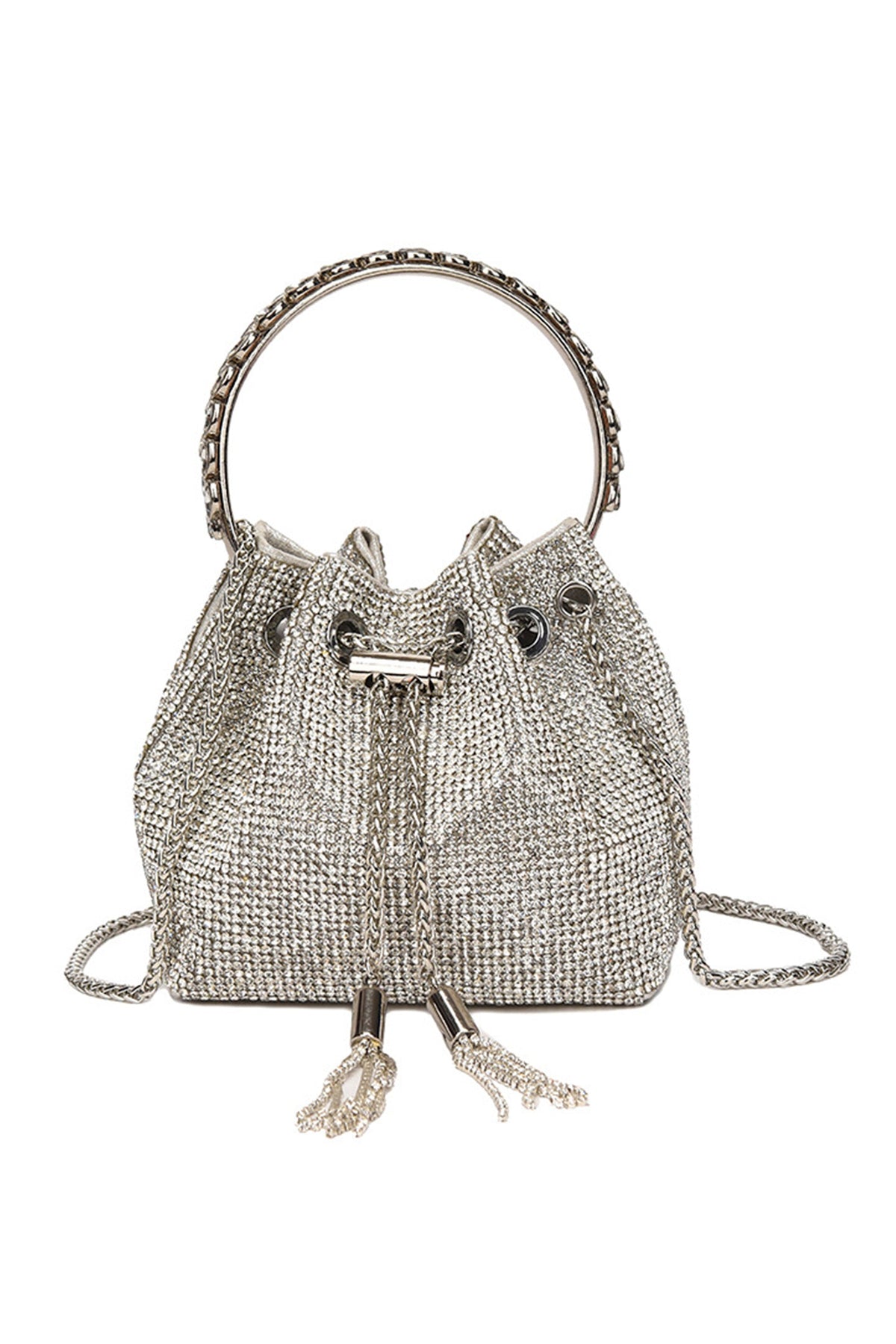 Rhinestone Bucket Crossbody HB2236