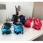 Floral Rhinestone  Satin Bag HB2246