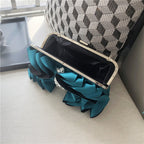 Floral Rhinestone  Satin Bag HB2246
